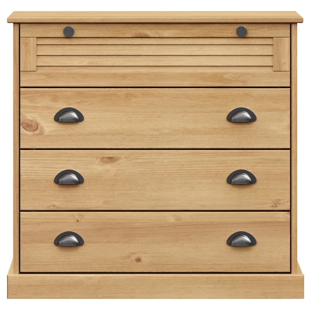 Chest of Drawers VIGO 80x40x76 cm Solid Wood Pine - OLBRIT
