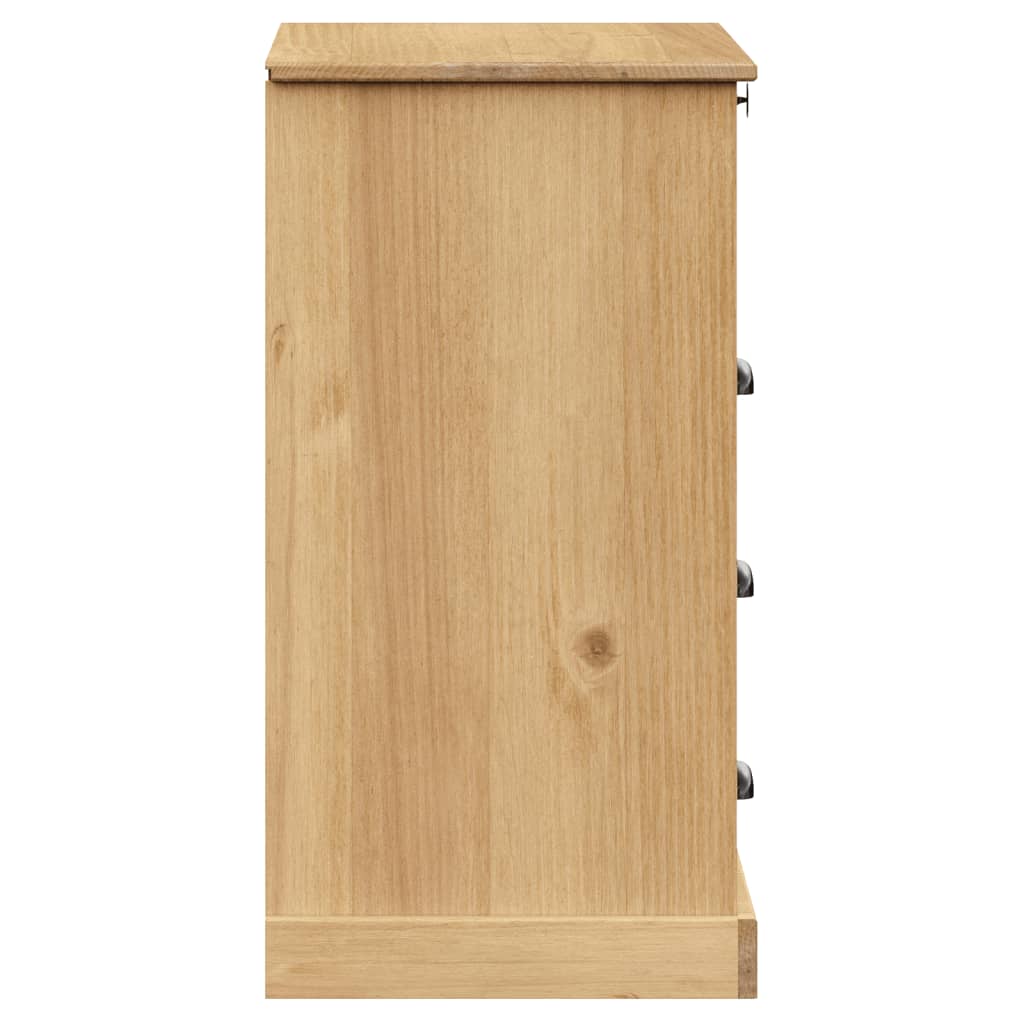 Chest of Drawers VIGO 80x40x76 cm Solid Wood Pine - OLBRIT