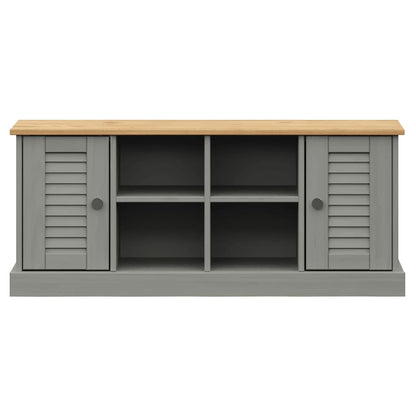Shoe Bench VIGO Grey 106x35x40 cm Solid Wood Pine - OLBRIT