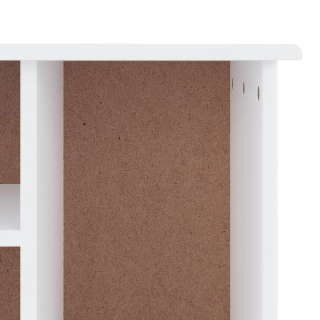 Shoe Bench ALTA White 100x35x45 cm Solid Wood Pine - OLBRIT