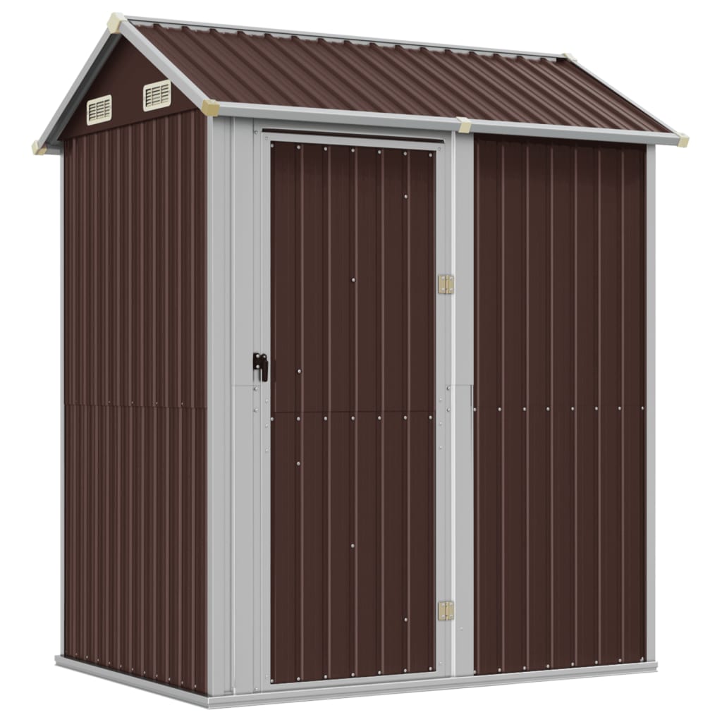 Galvanised Steel Garden Shed 192x152.5x237 cm - OLBRIT