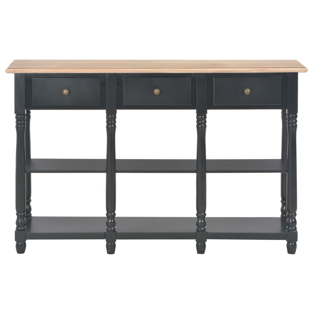 Console Table Black 110x30x76cm Engineered Wood - OLBRIT