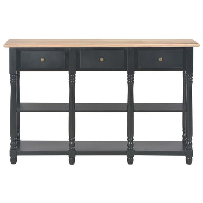 Console Table Black 110x30x76cm Engineered Wood - OLBRIT