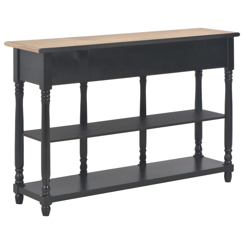 Console Table Black 110x30x76cm Engineered Wood - OLBRIT