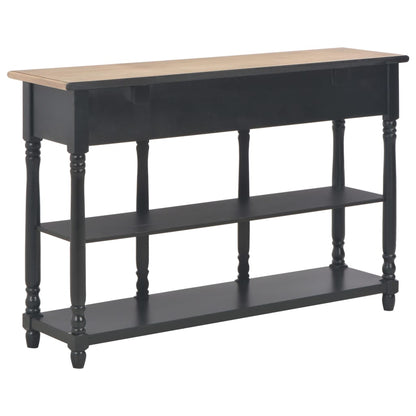 Console Table Black 110x30x76cm Engineered Wood - OLBRIT