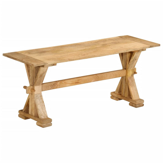 Bench 110x35x45 cm Solid Wood Mango - OLBRIT