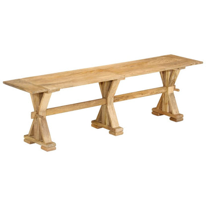 Bench 160x35x45 cm Solid Wood Mango - OLBRIT