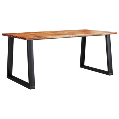 Dining Table with Live Edge 180x90x75 cm Solid Wood Acacia - OLBRIT