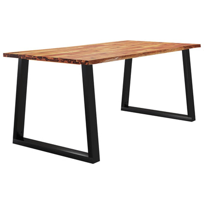 Dining Table with Live Edge 180x90x75 cm Solid Wood Acacia - OLBRIT
