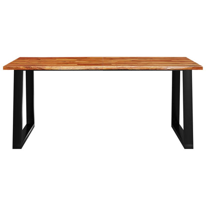 Dining Table with Live Edge 180x90x75 cm Solid Wood Acacia - OLBRIT