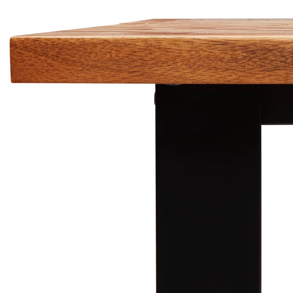 Dining Table with Live Edge 180x90x75 cm Solid Wood Acacia - OLBRIT