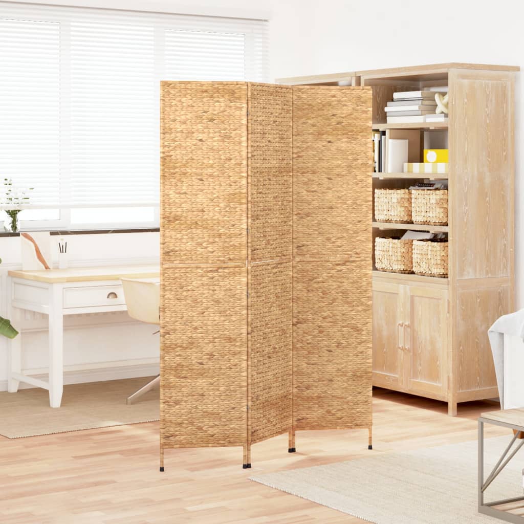 Room Divider 3-Panel 122x180 cm Water Hyacinth - OLBRIT