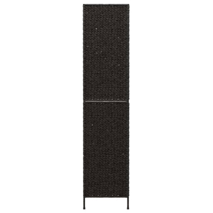Room Divider 3-Panel Black 122x180 cm Water Hyacinth - OLBRIT