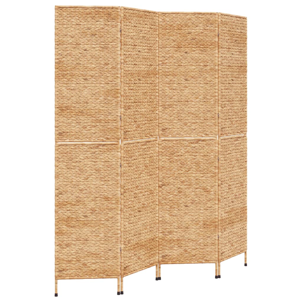 Room Divider 4-Panel 163x180 cm Water Hyacinth - OLBRIT