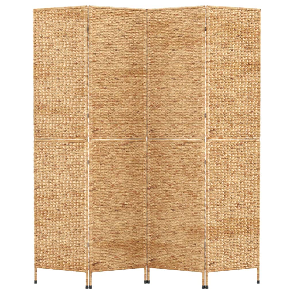 Room Divider 4-Panel 163x180 cm Water Hyacinth - OLBRIT