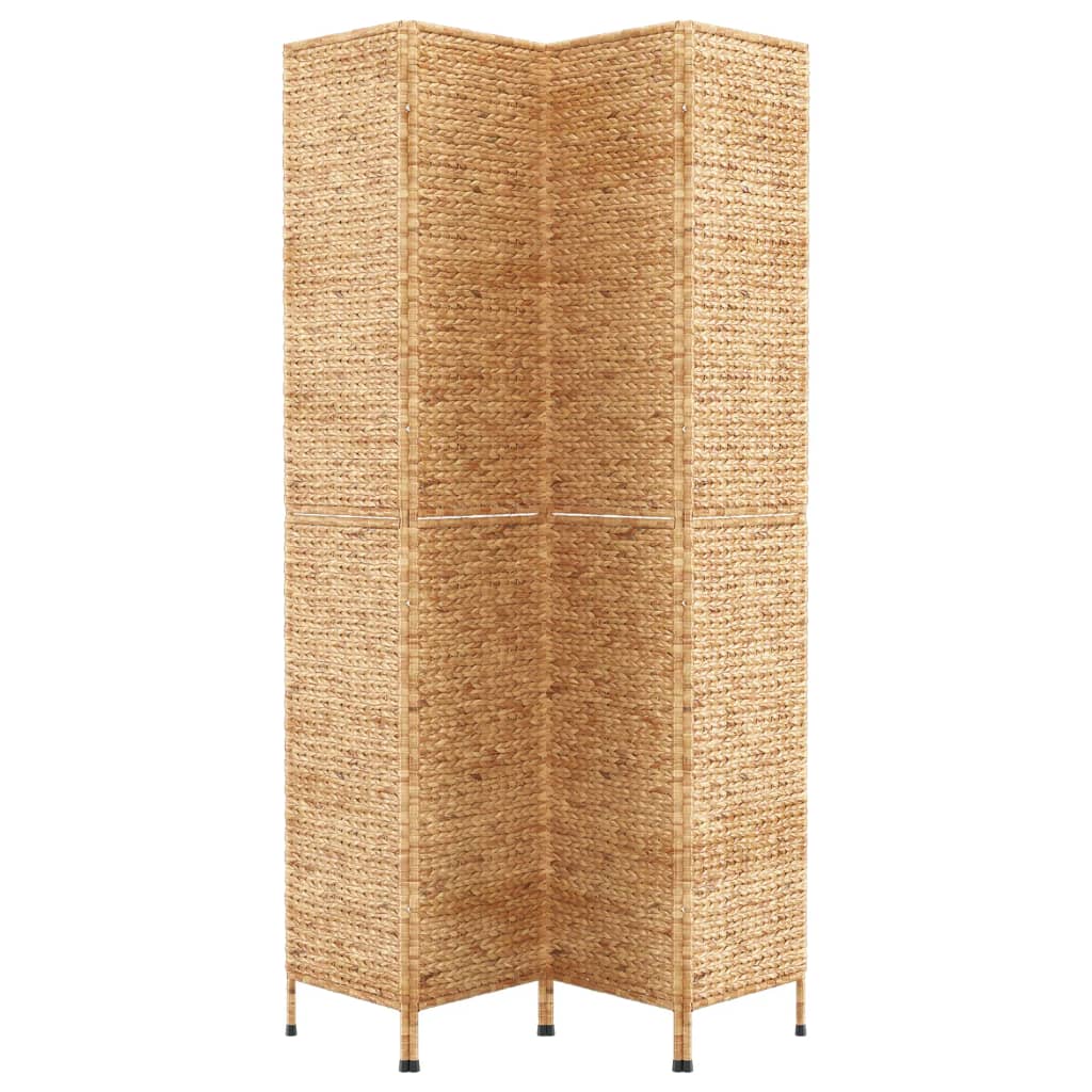Room Divider 4-Panel 163x180 cm Water Hyacinth - OLBRIT