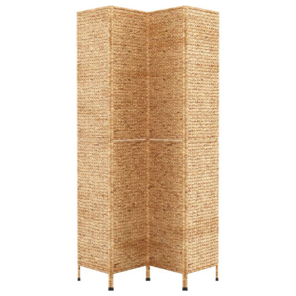 Room Divider 4-Panel 163x180 cm Water Hyacinth - OLBRIT