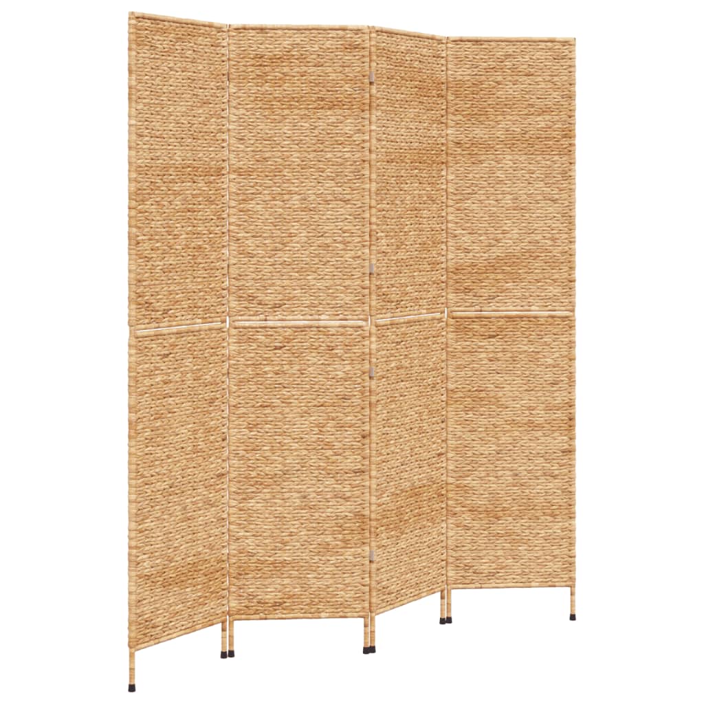 Room Divider 4-Panel 163x180 cm Water Hyacinth - OLBRIT