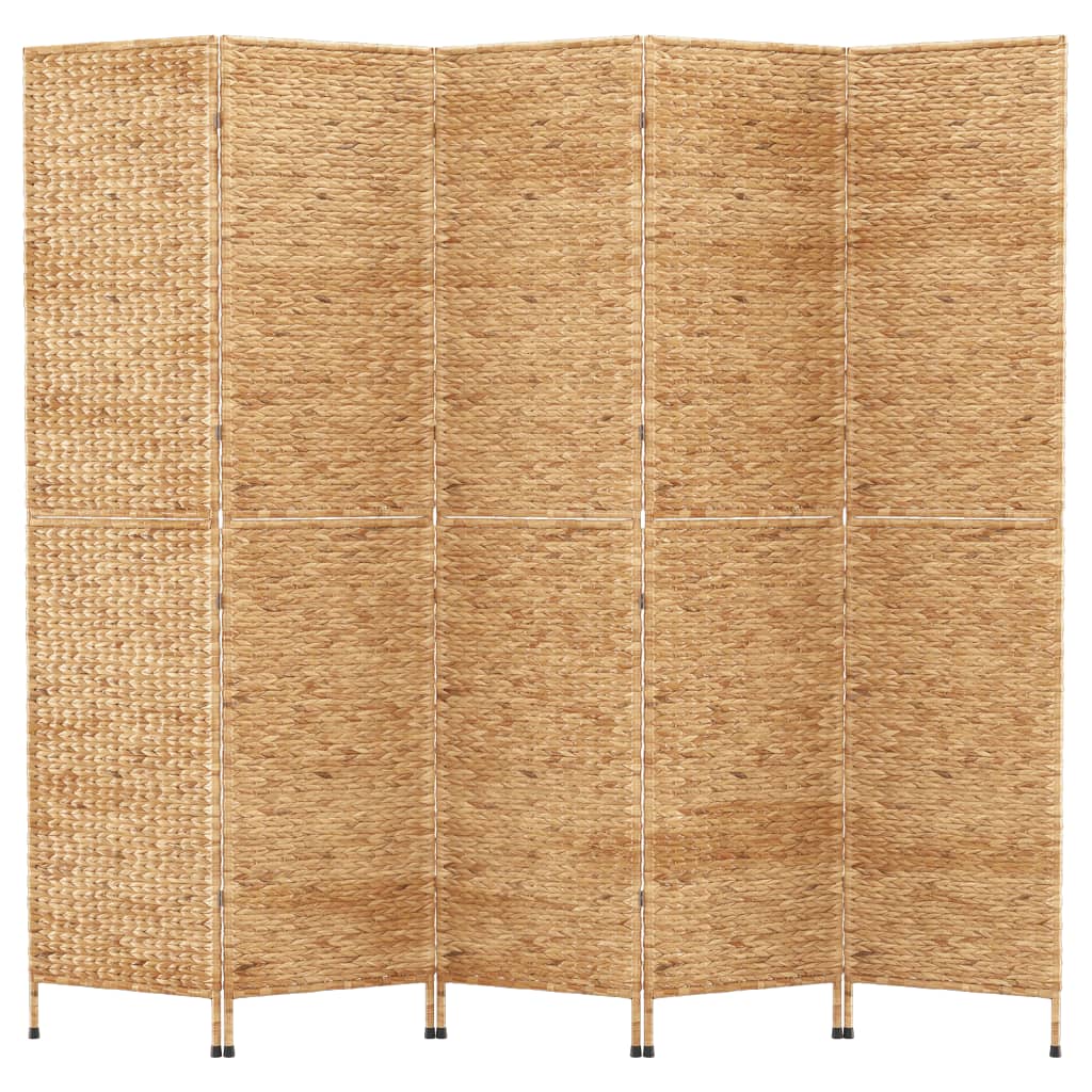 Room Divider 5-Panel 205x180 cm Water Hyacinth - OLBRIT