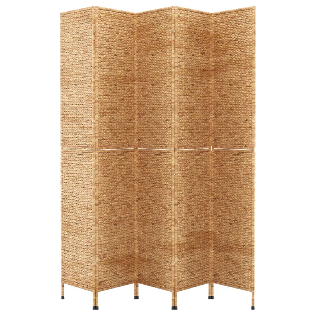 Room Divider 5-Panel 205x180 cm Water Hyacinth - OLBRIT