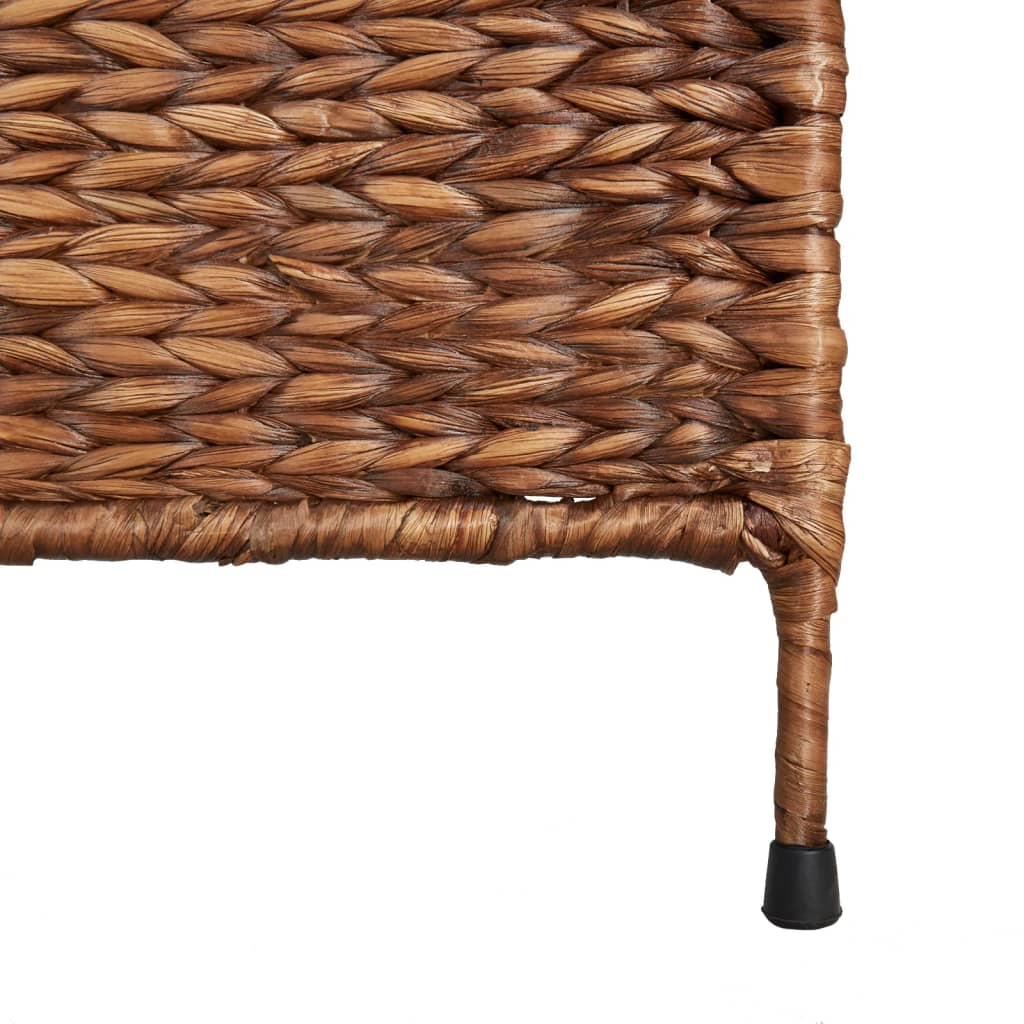 Room Divider 5-Panel Brown 205x180 cm Water Hyacinth - OLBRIT
