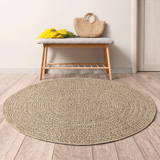 Rug 160 cm Jute Look Indoor and Outdoor - OLBRIT