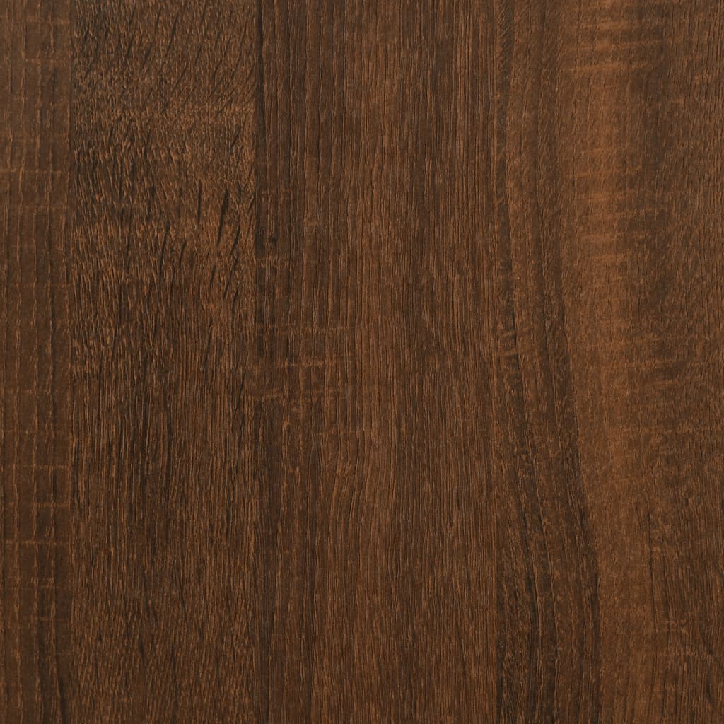 Wall Shelves with Bars 2 pcs Brown Oak 40x25x30 cm - OLBRIT