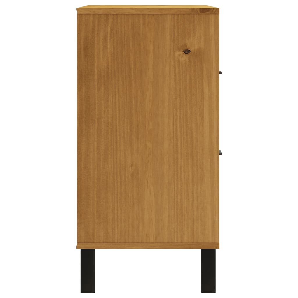 Drawer Cabinet FLAM 80x40x80 cm Solid Wood Pine - OLBRIT