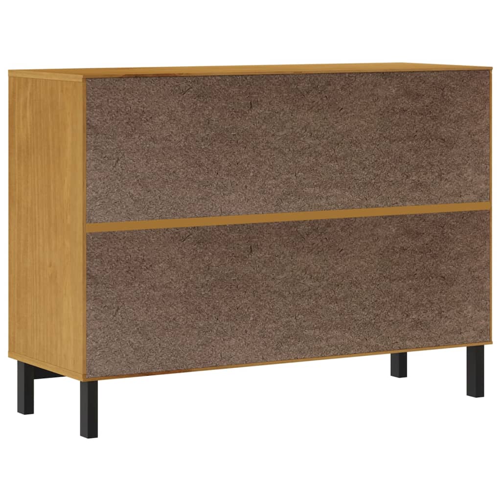 Drawer Cabinet FLAM 110x40x80 cm Solid Wood Pine - OLBRIT