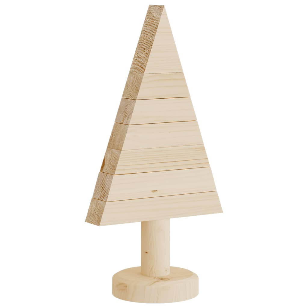 Wooden Christmas Trees for Decoration 2 pcs 30 cm Solid Wood Pine - OLBRIT