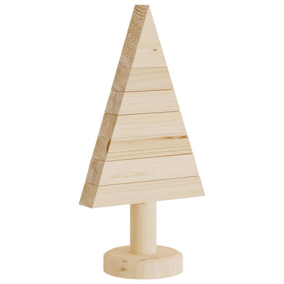 Wooden Christmas Trees for Decoration 2 pcs 30 cm Solid Wood Pine - OLBRIT