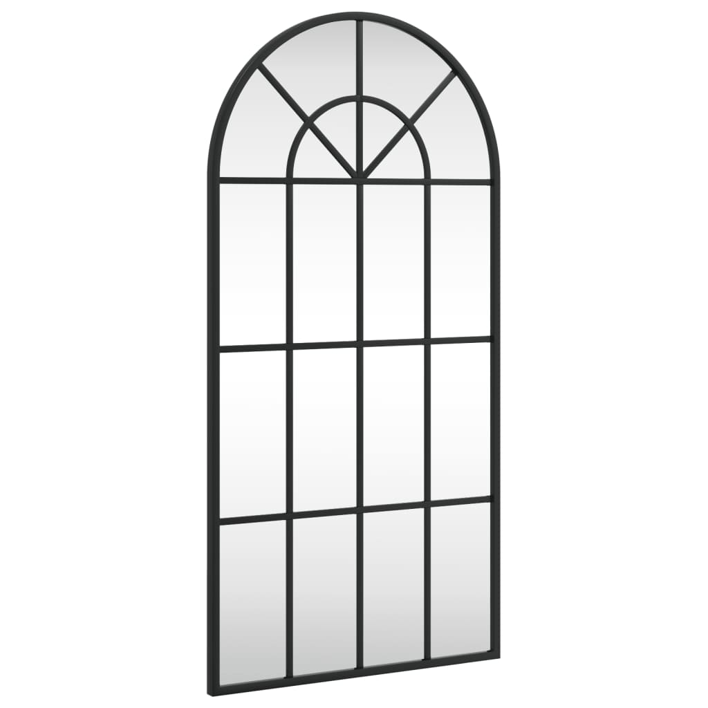 Wall Mirror Black 40x80 cm Arch Iron - OLBRIT