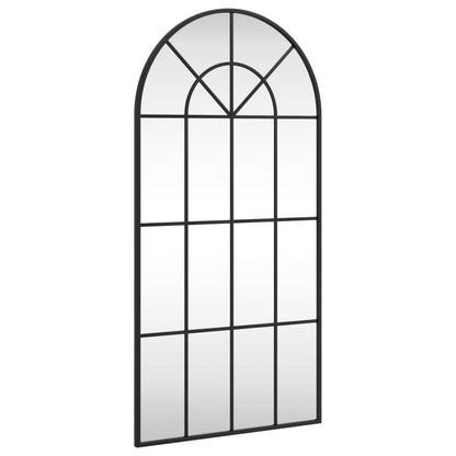 Wall Mirror Black 50x100 cm Arch Iron - OLBRIT