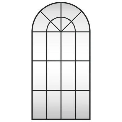Wall Mirror Black 50x100 cm Arch Iron - OLBRIT