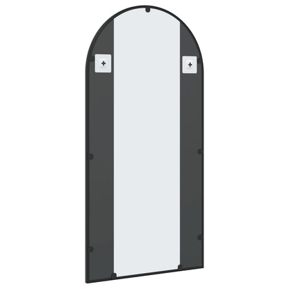 Wall Mirror Black 50x100 cm Arch Iron - OLBRIT