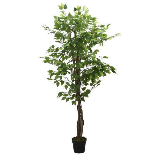 Artificial Ficus Tree 378 Leaves 80 cm Green - OLBRIT