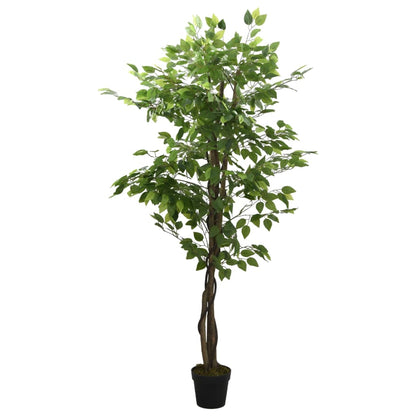 Artificial Ficus Tree 630 Leaves 120 cm Green - OLBRIT