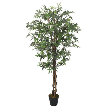 Artificial Maple Tree 224 Leaves 80 cm Green - OLBRIT