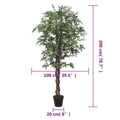 Artificial Maple Tree 756 Leaves 200 cm Green - OLBRIT