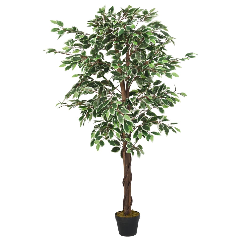 Artificial Ficus Tree 1008 Leaves 180 cm Green - OLBRIT