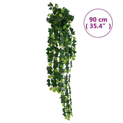 Artificial Hanging Plants 12 pcs 339 Leaves 90 cm Green - OLBRIT
