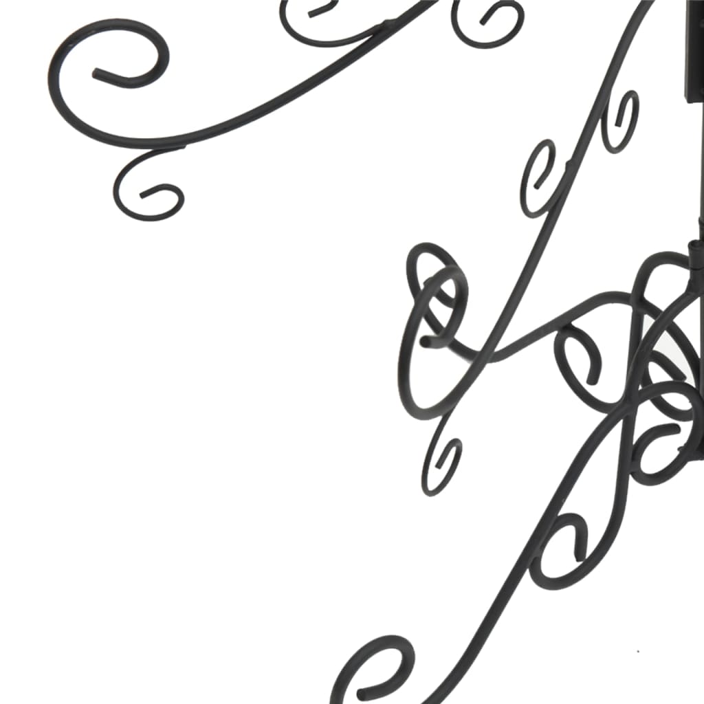 Metal Christmas Tree for Decoration Black 215 cm - OLBRIT