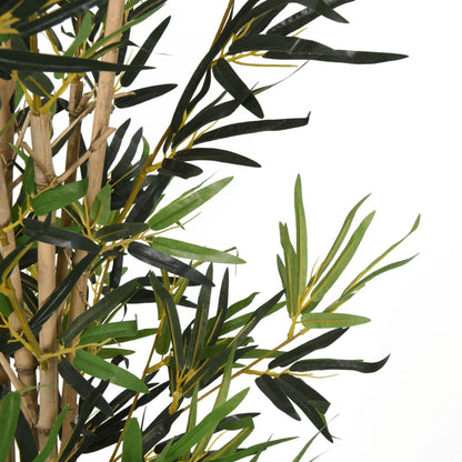 Artificial Bamboo Tree 552 Leaves 120 cm Green - OLBRIT