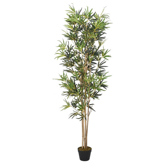 Artificial Bamboo Tree 828 Leaves 150 cm Green - OLBRIT