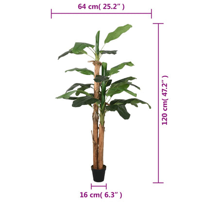 Artificial Banana Tree 9 Leaves 120 cm Green - OLBRIT