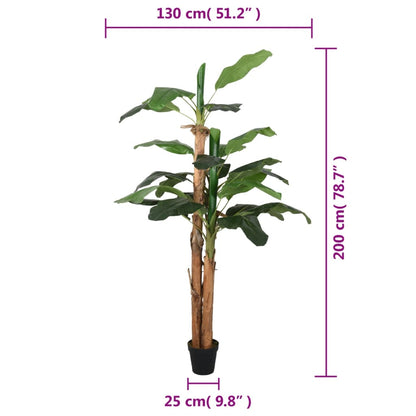 Artificial Banana Tree 22 Leaves 200 cm Green - OLBRIT