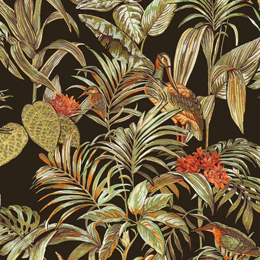 Wallpaper Bird of Paradise Black - OLBRIT