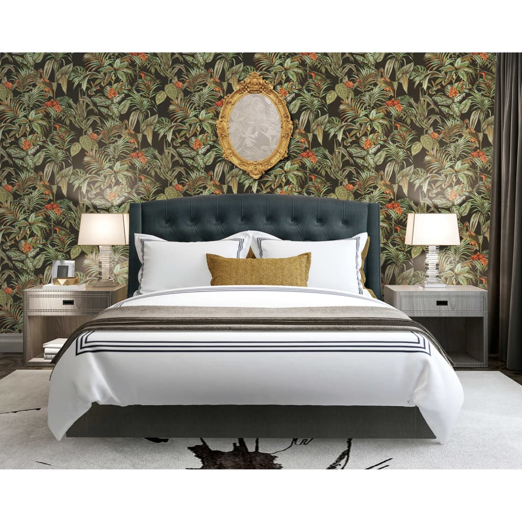 Wallpaper Bird of Paradise Black - OLBRIT