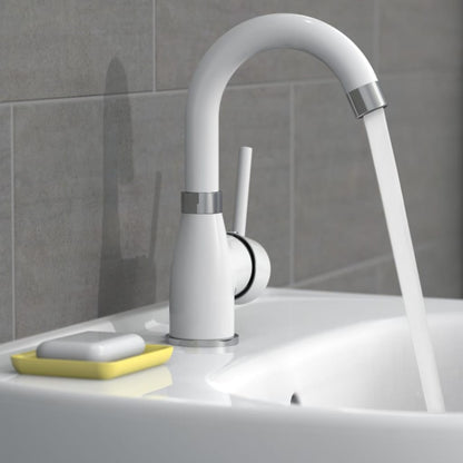 Basin Mixer FUTURA White-chrome - OLBRIT