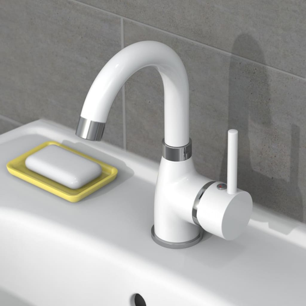 Basin Mixer FUTURA White-chrome - OLBRIT